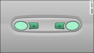 Headliner: Rear reading lights